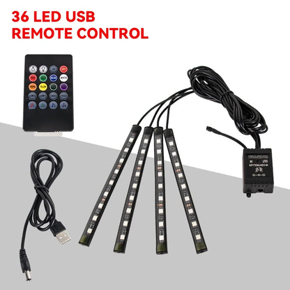 Neon RGB Car Interior LED Lighting