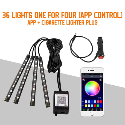 Neon RGB Car Interior LED Lighting