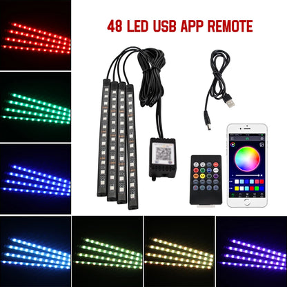 Neon RGB Car Interior LED Lighting
