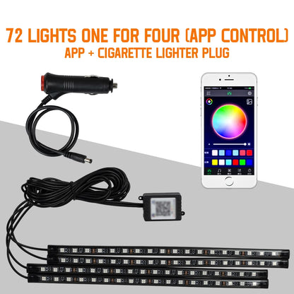 Neon RGB Car Interior LED Lighting